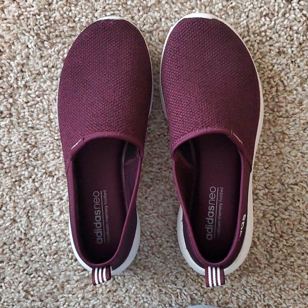 Adidas Women's Cloudfoam Slip On Sneakers